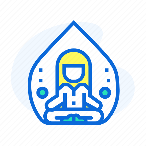 Healthy, meditation, peace, pose, relaxation, spirituality, yoga icon - Download on Iconfinder