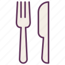 eat, food, fork, knife, location, navigation, restaurant
