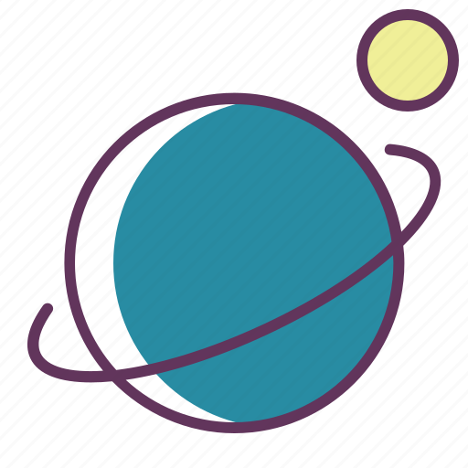 Ecuator, moon, orbit, satellite, sputnik icon - Download on Iconfinder