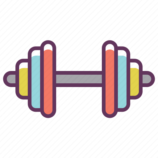 Barbell, dumbbells, fitness, gym, muscles, sports, weight icon