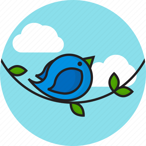 Bird, clouds, leaf, sky icon - Download on Iconfinder