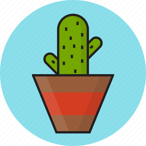 Bowl, cactus, decorate, green icon - Download on Iconfinder