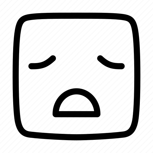 Bored, boredom, emoticon, emotion, ennui, emoji icon - Download on Iconfinder