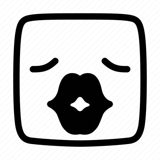 Emoji, emoticon, emotion, face, kiss, love icon - Download on Iconfinder