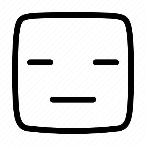 Emoji, emoticon, emotion, face, no expression icon - Download on Iconfinder