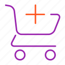 add, cart, shopping