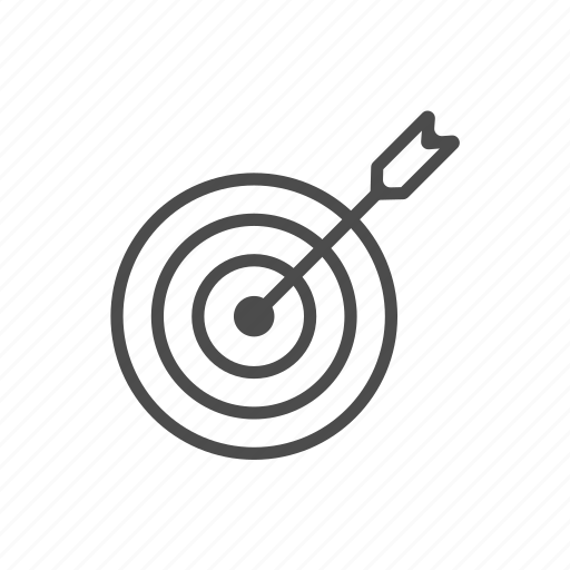 Aim, arrow, bullseye, center, shoot, target icon - Download on Iconfinder