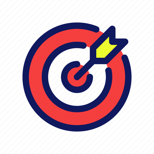 Target, bullseye, goal, objective, dartboard, arrow, focus icon - Download on Iconfinder