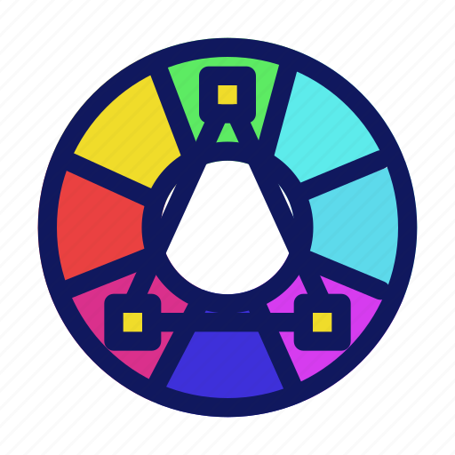 Color wheel, color theory, color management, color psychology, color harmony, color guide icon - Download on Iconfinder