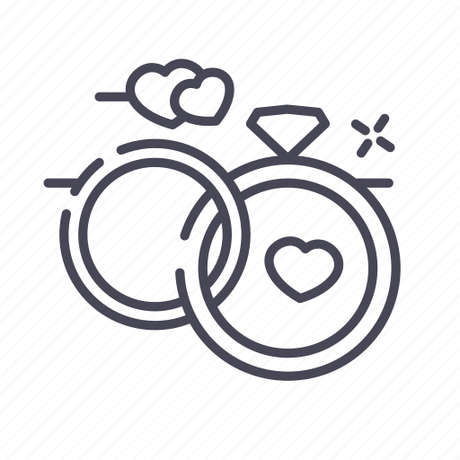Wedding, married, ring, diamond, marriage icon - Download on Iconfinder