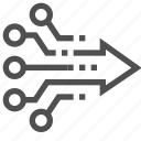 abstract, arrow, board, circuit, direction, electronics, technology