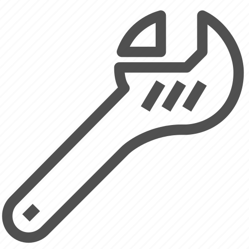 Adjustable, construction, driver, equipment, repair, tool, wrench icon - Download on Iconfinder