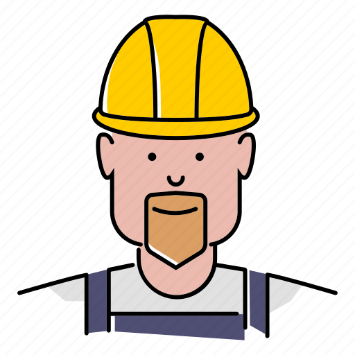 Avatar, construction, hard hat, industrial, people, profession, worker icon - Download on Iconfinder