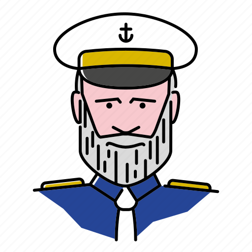Avatar, captain, navy, officer, people, profession, seafarer icon - Download on Iconfinder