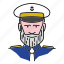 avatar, captain, navy, officer, people, profession, seafarer 