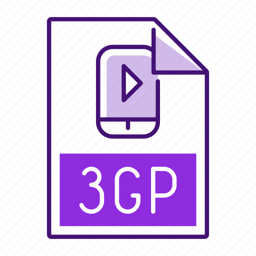 3gp, extension, file, format, document icon - Download on Iconfinder