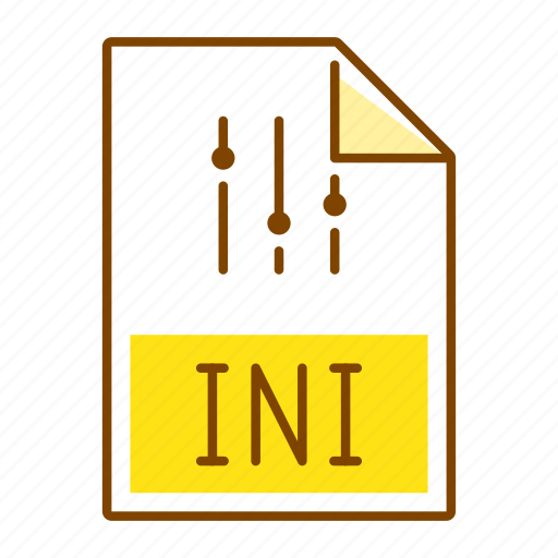 Extension, file, format, ini icon - Download on Iconfinder