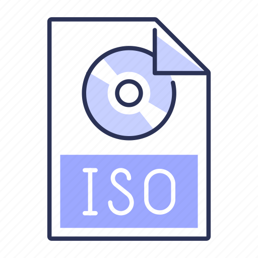 Extension, file, format, iso icon - Download on Iconfinder