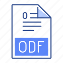 document, extension, file, format, odf