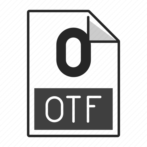 Extension, file, format, otf icon - Download on Iconfinder