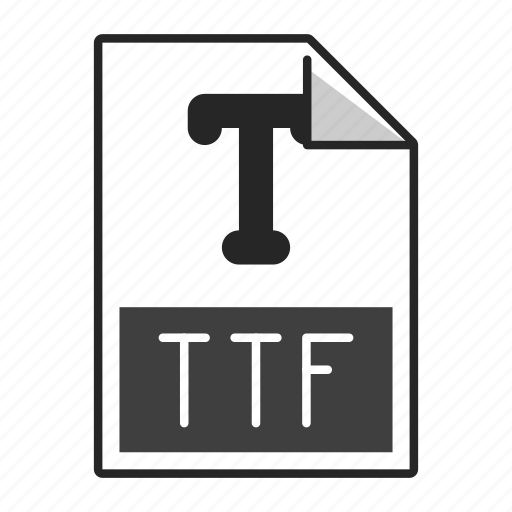 Extension, file, format, ttf icon - Download on Iconfinder