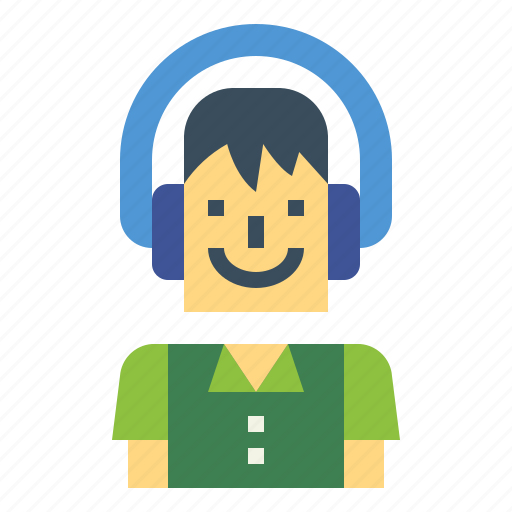 Listening, music, headphone, people, listen icon - Download on Iconfinder