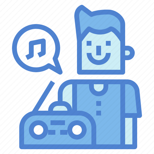 Listening, music, radio, people, listen icon - Download on Iconfinder