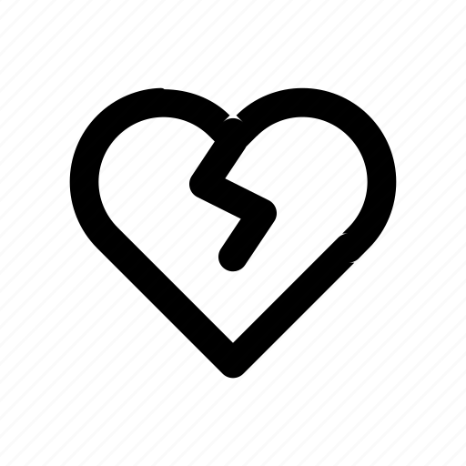 Broken, heart, hurt, medical, love, romance, healthcare icon - Download on Iconfinder