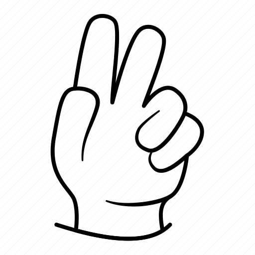 Hand, peace, love, gesture, sign icon - Download on Iconfinder