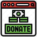 online, donate, money, charity, browser, live