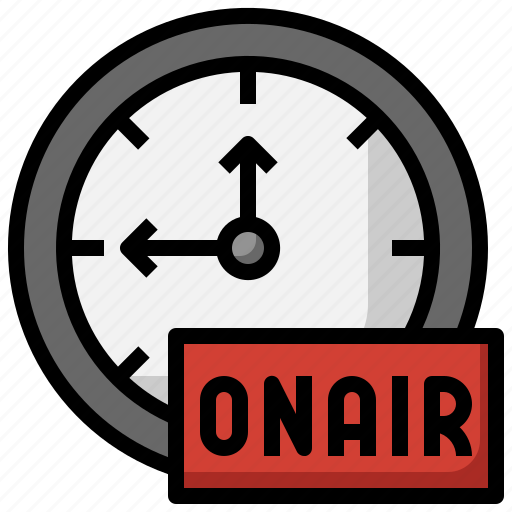 Time, clock, live, onair icon - Download on Iconfinder