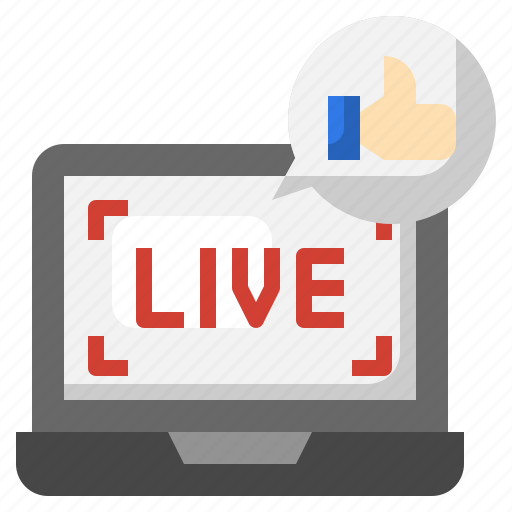 Like, live, laptop, comment, computer, love icon - Download on Iconfinder
