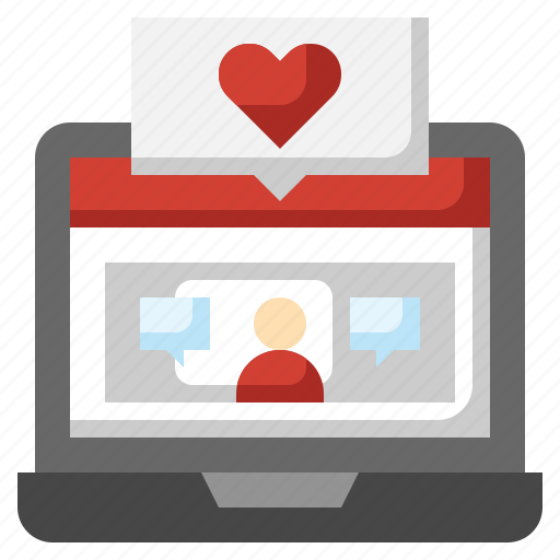 Love, heart, live, laptop, comment, valentine, computer icon - Download on Iconfinder