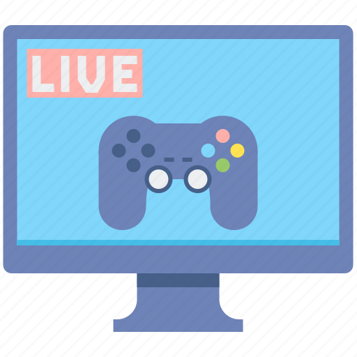 Live, gaming, television, screen, monitor, joystick icon - Download on Iconfinder