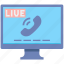 live, links, communication, broadcast, call 