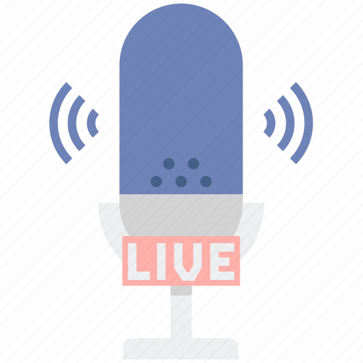 Live, podcast, mic, show icon - Download on Iconfinder