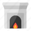 fireplace, chimney, warm 