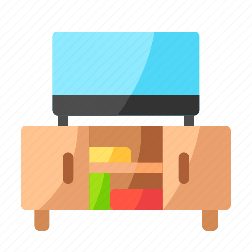 Tv, table, television icon - Download on Iconfinder