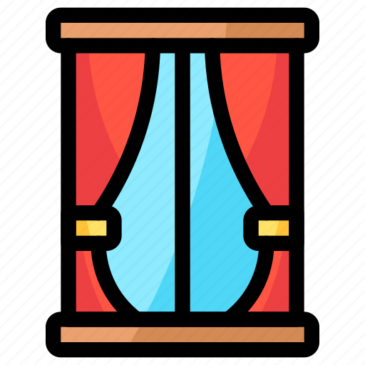 Curtain, curtains, window icon - Download on Iconfinder