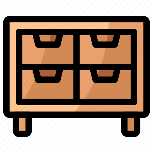 Drawer, cabinet, cupboard icon - Download on Iconfinder