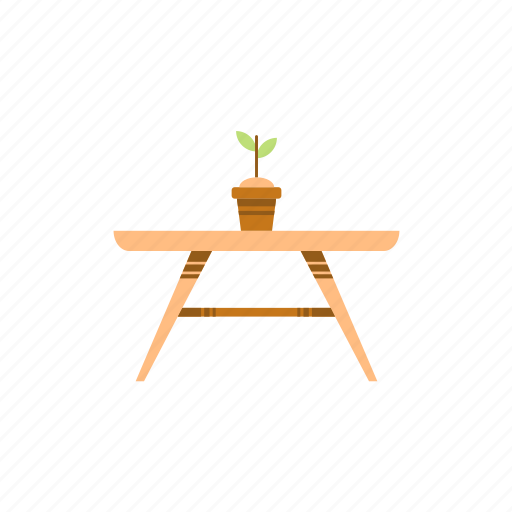 Furniture, home, plant, table icon - Download on Iconfinder