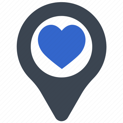 Favorite, love, pin, location, heart, valentine icon - Download on Iconfinder