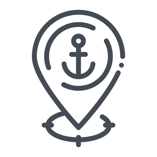 Anchor, marine, location, gps icon - Free download