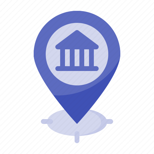 Bank, gps, location icon - Download on Iconfinder