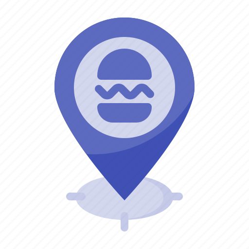 Burger, restaurant, gps, location icon - Download on Iconfinder