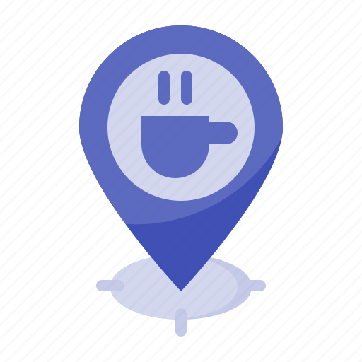 Cafe, coffee, gps, location icon - Download on Iconfinder