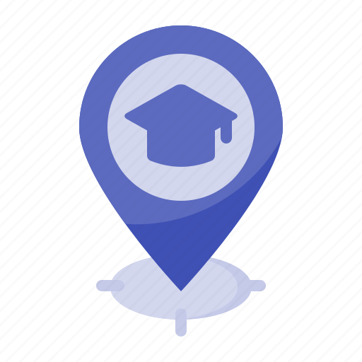School, university, gps, location icon - Download on Iconfinder