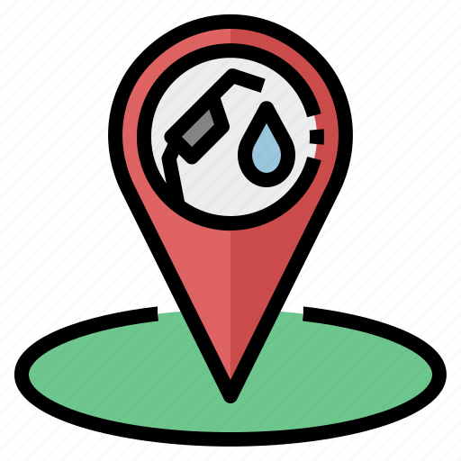 Gas, station, fuel, energy, gasoline, location icon - Download on Iconfinder