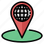 map, and, location, check, in, globe, grid, navigation, address 