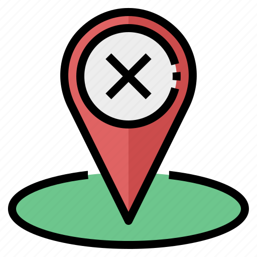 Mistake, false, wrong, navigation, place icon - Download on Iconfinder